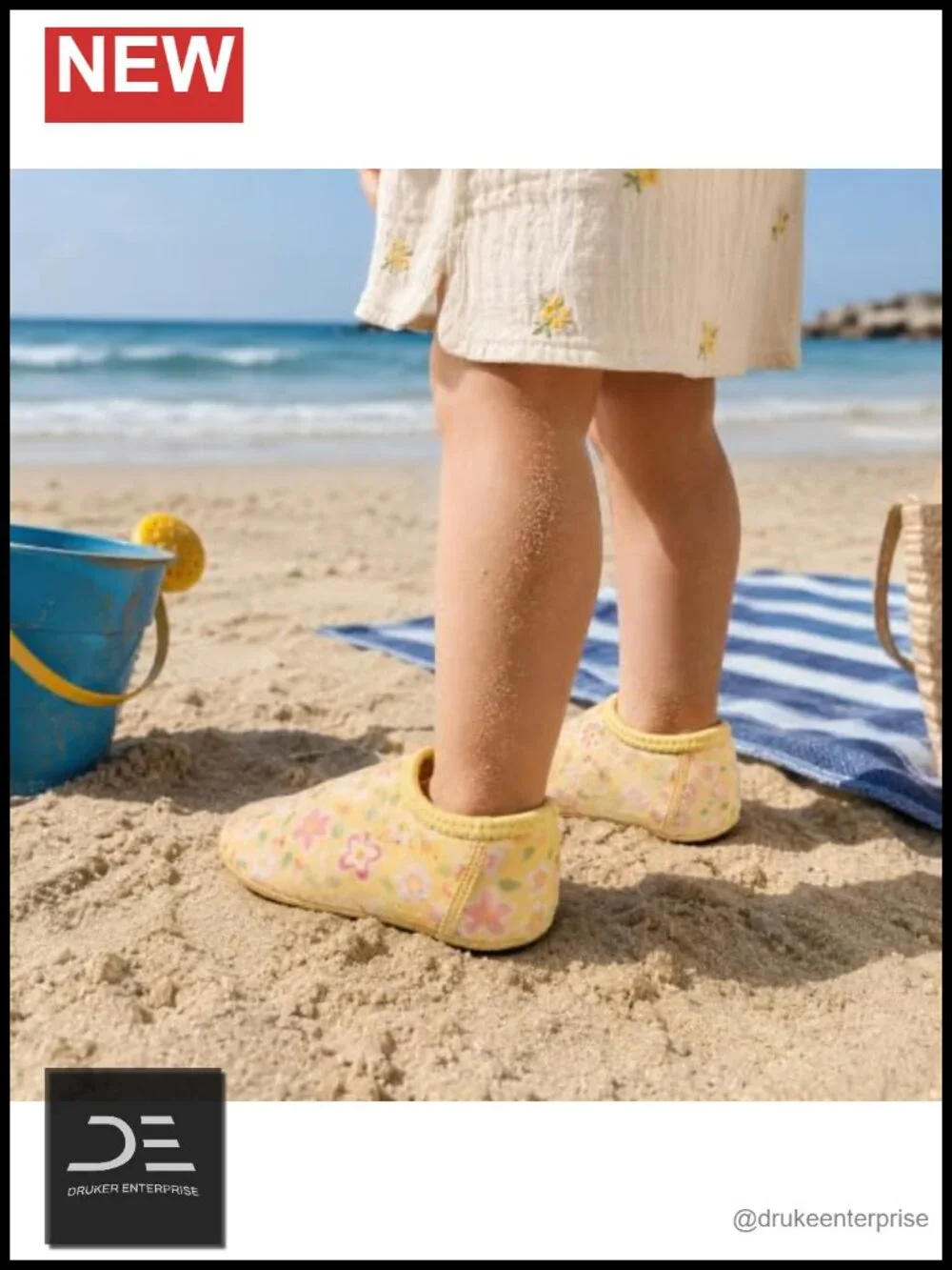 Toddler Kids Quick Dry Non Slip Aqua Socks Lightweight Barefoot Swim Shoes